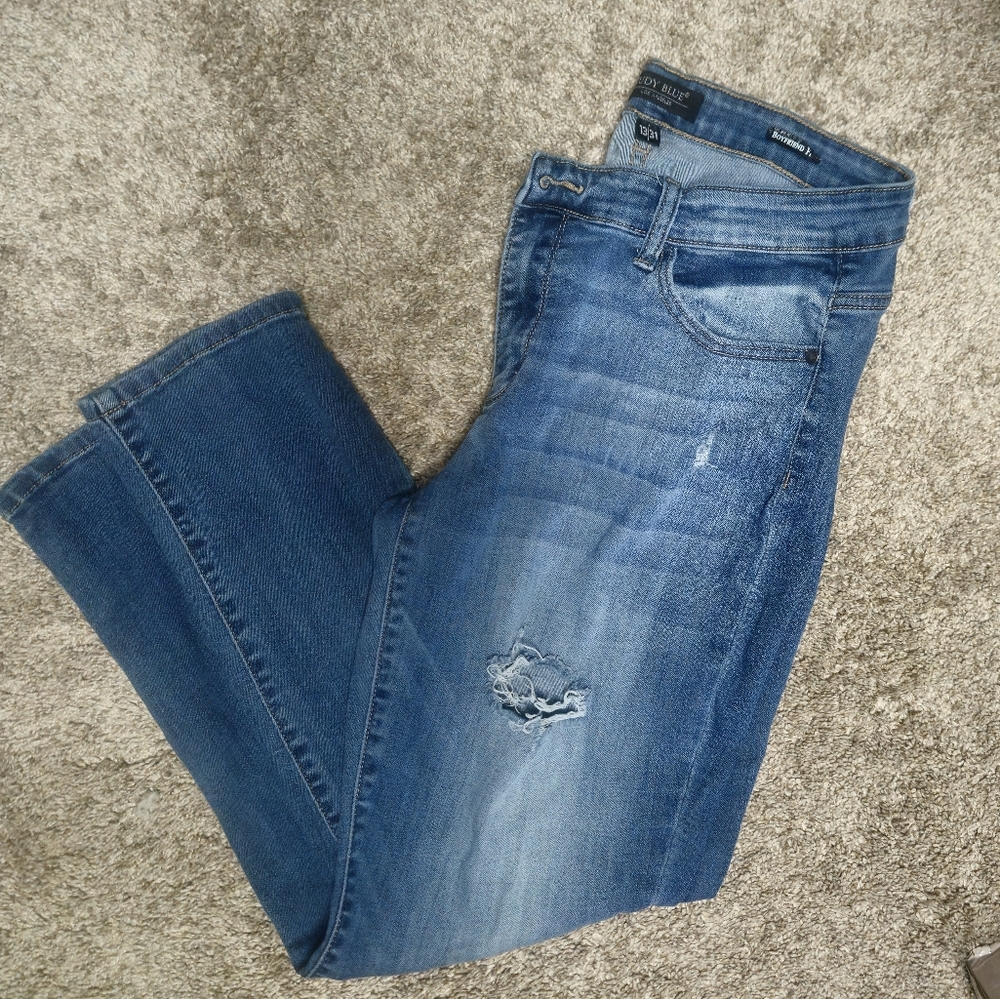 JUDY BLUE Boyfriend Cut Women's Jeans Sz 13/31